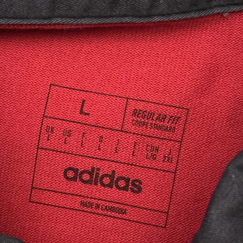 Adidas Toronto‎ FC Long Sleeve Polo Shirt Mens Large Red Rugby Soccer MLS HU0440